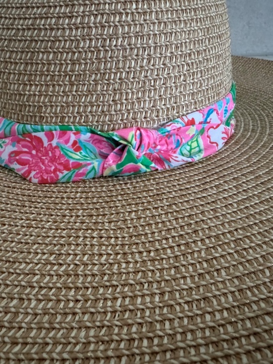NWT Lilly Pulitzer Journey to the Jungle Straw Hat With Floppy Wide Brim main image 4